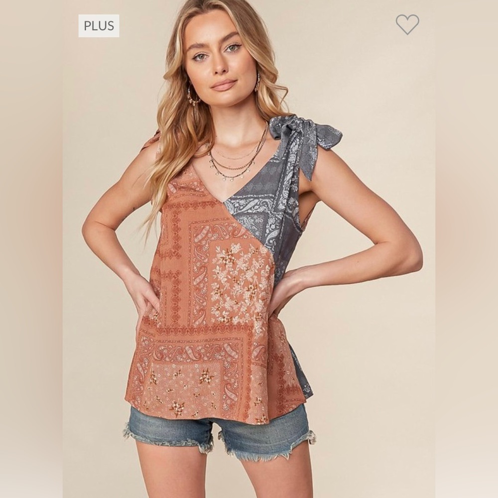 Sugarfox Ribbon tank top